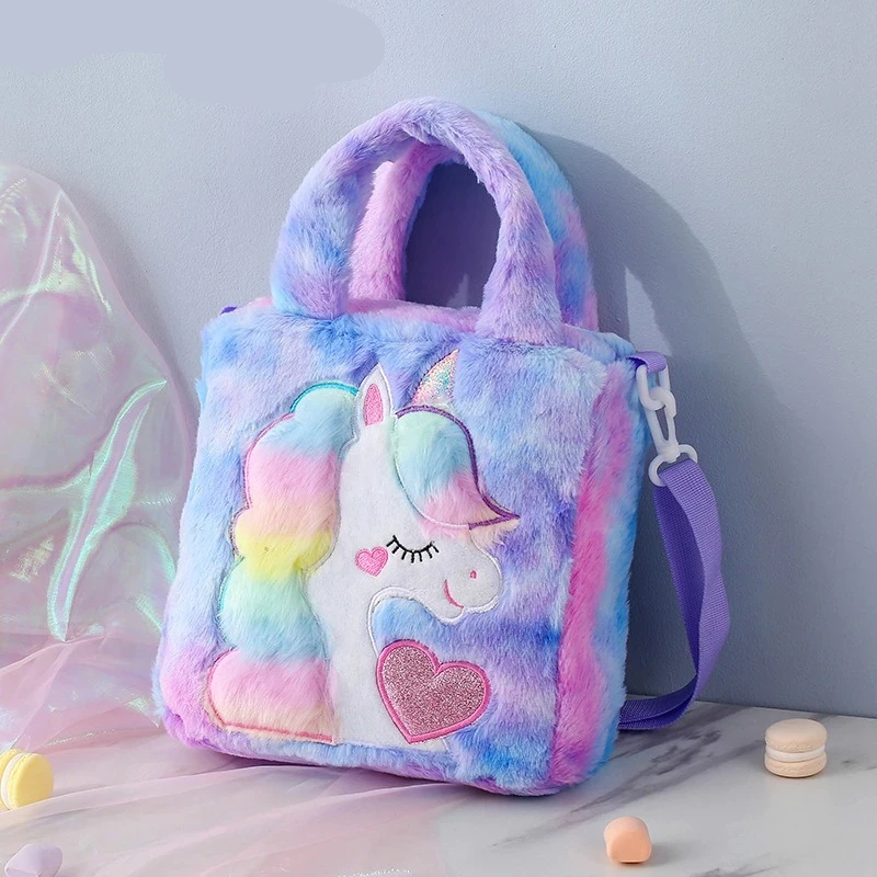 Unicorn Fluffy Tie-dye Children’s Bag 3 Unicorn Fluffy Tie-dye Children’s Bag