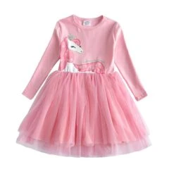 Unicorn Long Sleeve Tutu Dresses For Girls 10 Unicorn Long Sleeve Tutu Dresses For Girls -Unicorn Fashion 0 101d15