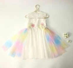 Unicorn Flowers Embroidery Princess Dresses -Unicorn Fashion 0 13c160