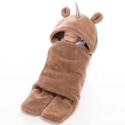 Baby Sleeping Bag Ultra-Soft Fluffy Fleece Newborn Blanket -Unicorn Fashion 0 58d1fa