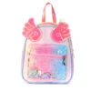 Unicorn Transparent Glitter Backpack With Wings