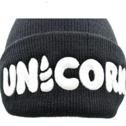 Black Unicorn Beanie Hat -Unicorn Fashion 0 748d81