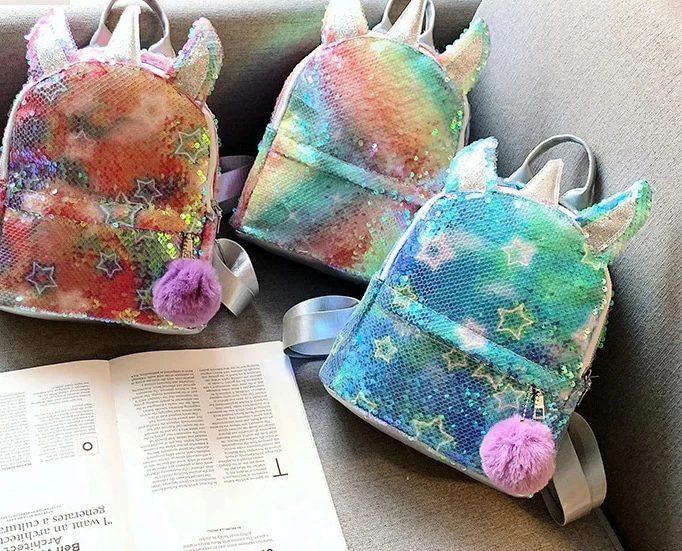 Unicorn Rainbow Sequin Backpack 4 Unicorn Rainbow Sequin Backpack - Image 2