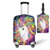 Unicorn Travel On Road Luggage Protective Cover And Tag -Unicorn Fashion 0 9d949b