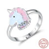 925 Sterling Silver Unicorn Adjustable Ring -Unicorn Fashion 0 c50870