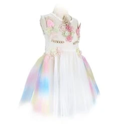 Unicorn Flowers Embroidery Princess Dresses -Unicorn Fashion 0 dc0d75