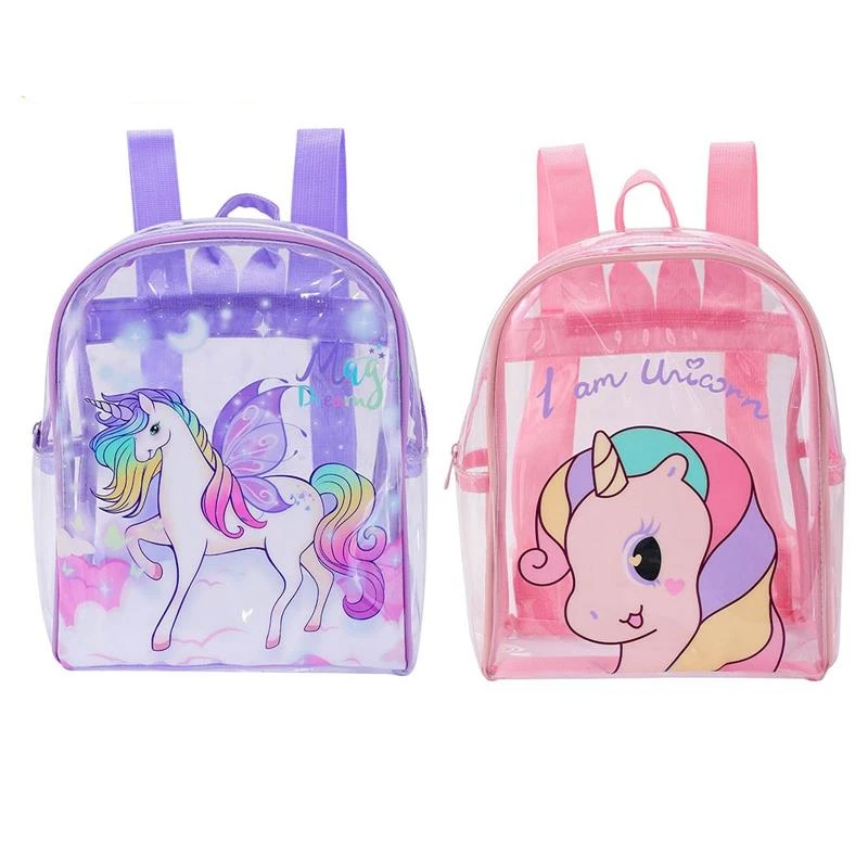 Unicorn Transparent School Bag 3 Unicorn Transparent School Bag