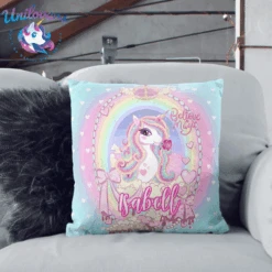 Personalized Unicorn Princess Pillow