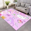 Pink Unicorn Area Rug For Kids Room 2 Pink Unicorn Area Rug For Kids Room -Unicorn Fashion 1 2 1
