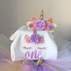 1 Year Baby Girl Birthday Dress -Unicorn Fashion 1 Year Baby Girl Birthday Dress Kids Baby Clothes Gold Bow 6 Months 1st 2nd Birthday 2