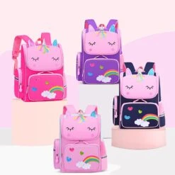 Unicorn Cute Colorful Rainbow Backpack For Girls -Unicorn Fashion 113893 t2px8f