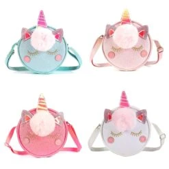 Cute Shinny Glittering Unicorn Shoulder Crossbody Bag -Unicorn Fashion 113961 jh6o2v