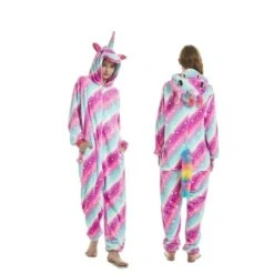 Big Galaxy Flannel Unicorn Onesie