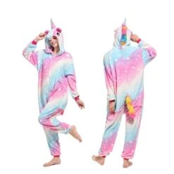 Big Galaxy Flannel Unicorn Onesie -Unicorn Fashion 11542 887d0e