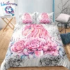 Floral Unicorn Queen Bedding Set -Unicorn Fashion 12 2