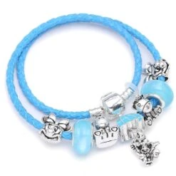 Cute Bracelet For Women With Blue Unicorn Beads Jewelry