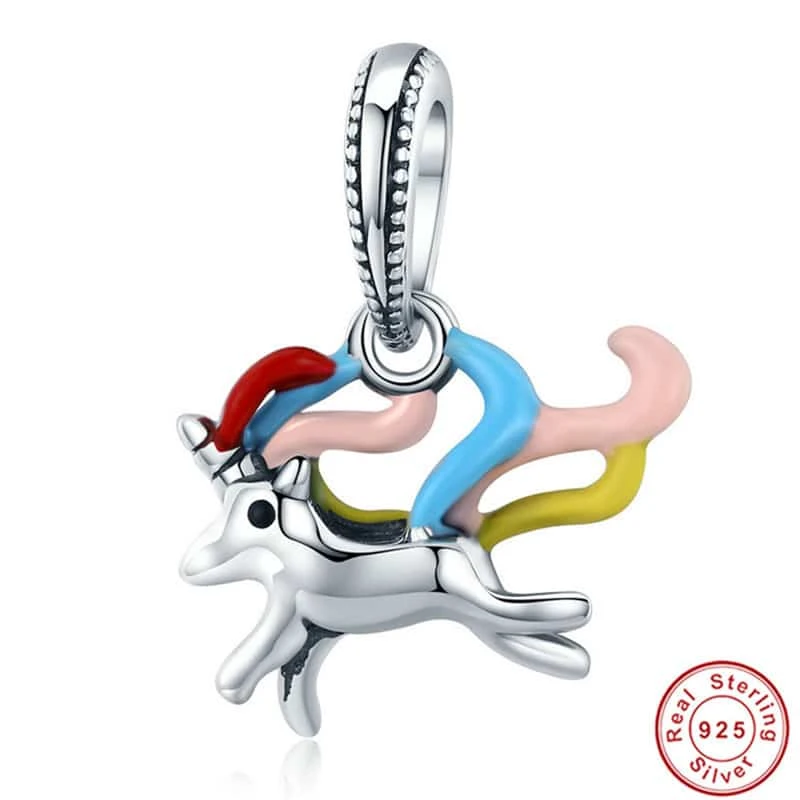 Colorful Unicorn Silver Beads Fit Bracelet 6 Colorful Unicorn Silver Beads Fit Bracelet - Image 4