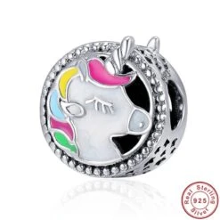 Colorful Unicorn Silver Beads Fit Bracelet 10 Colorful Unicorn Silver Beads Fit Bracelet -Unicorn Fashion 12875 734347