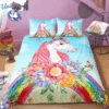 Rainbow Unicorn In Blue Sky Bedding Set -Unicorn Fashion 16 4