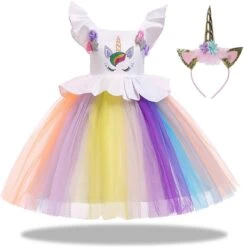 Colorful Unicorn Party Dress