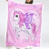 Princess Unicorn Fluffy Fleece Blanket