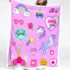 Pink Unicorn Fluffy Fleece Blanket 1 Pink Unicorn Fluffy Fleece Blanket -Unicorn Fashion 19 1