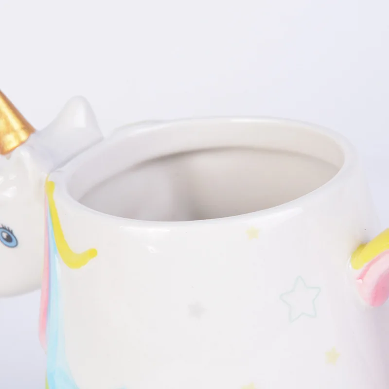 3D Rainbow Unicorn Ceramic Mug 5 3D Rainbow Unicorn Ceramic Mug - Image 3