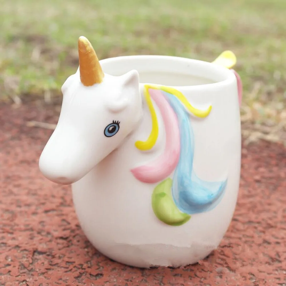 3D Rainbow Unicorn Ceramic Mug 7 3D Rainbow Unicorn Ceramic Mug - Image 5