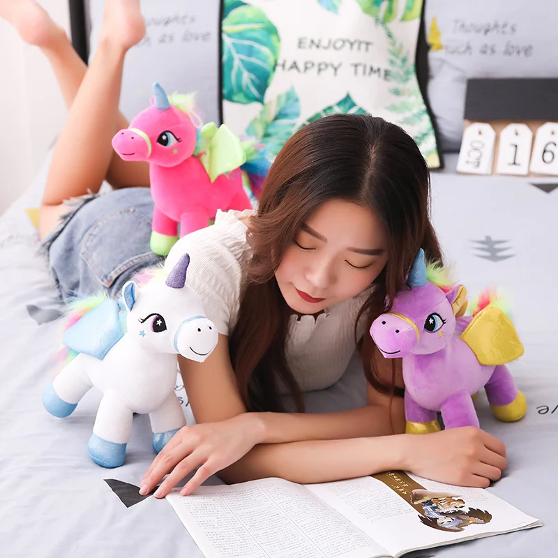 30cm Cute Rainbow Unicorn Plush Toys 6 30cm Cute Rainbow Unicorn Plush Toys - Image 4