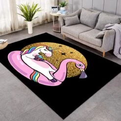 Space Chill Unicorn SW0851 Carpet, Area Rug, Large Floor Mat For Living Room Bedroom Playroom