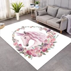 Rosy Unicorn SW0038 Carpet, Area Rug, Large Floor Mat For Living Room Bedroom Playroom