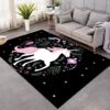 Unicorn Starry SW0665 Carpet, Area Rug, Large Floor Mat For Living Room Bedroom Playroom