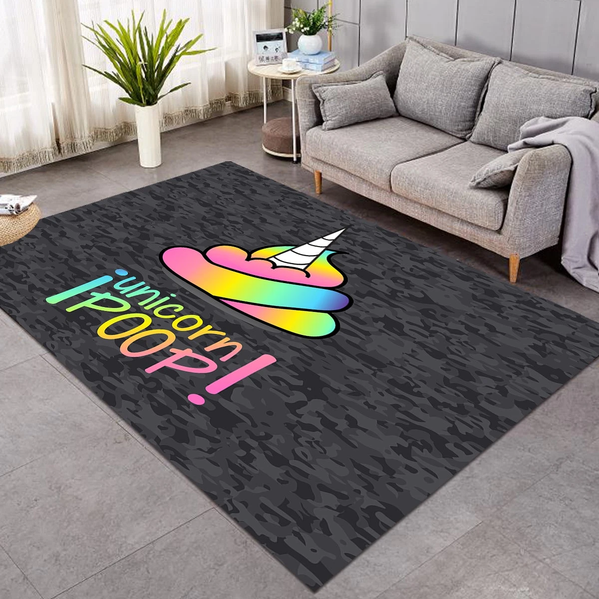Unicorn Poop Gray SW0752 Carpet, Area Rug, Large Floor Mat For Living Room Bedroom Playroom 3 Unicorn Poop Gray SW0752 Carpet, Area Rug, Large Floor Mat For Living Room Bedroom Playroom
