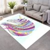Unicorn’s Colorful Mane SW0506 Carpet, Area Rug, Large Floor Mat For Living Room Bedroom Playroom