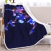 Bling Bling Unicorn Themed Sherpa Fleece Blanket -Unicorn Fashion 2 3