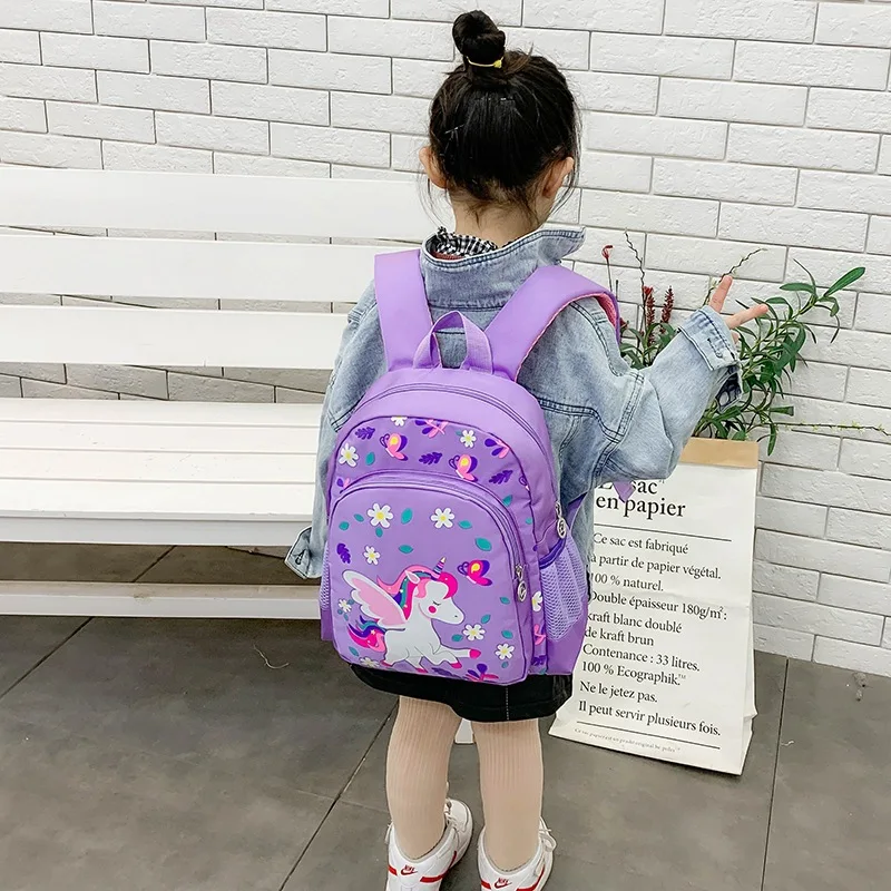Unicorn Floral Cartoon Backpack 4 Unicorn Floral Cartoon Backpack - Image 2