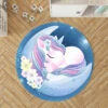 Unicorn Kid Round Rug 2 Unicorn Kid Round Rug -Unicorn Fashion 2 6