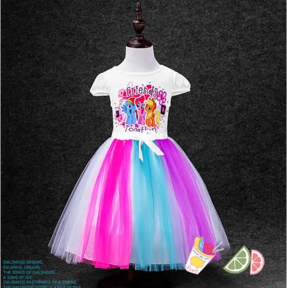 Summer Unicorn Girl Rainbow Dresses 4 Summer Unicorn Girl Rainbow Dresses - Image 2