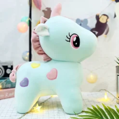 Soft Unicorn Plush Toys -Unicorn Fashion 20 22cm Plush Toys Soft Unicorn Doll Appease Sleeping Pillow Kids Rainbow Horse Toys For Children 2