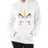 Sweet Unicorn Printed Hoodie Long Sleeve Pull Pocket -Unicorn Fashion 2017 autumn women ladies girl sweet unicorn printed hoodie sweatshirt long sleeve pull pocket licorne harajuku