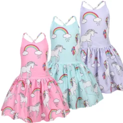 Sleeveless Unicorn Party Dress And Headband