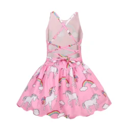 Sleeveless Unicorn Party Dress And Headband -Unicorn Fashion 2018 Baby Girls Sleeveless Unicorn Costume Kids Children Party Dresses Clothes Kids Princess Dress Vestido Headband 4