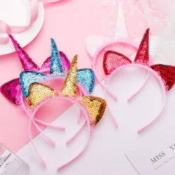 Fashion Cute Unicorn Cat Ears Lace Headband 10 Fashion Cute Unicorn Cat Ears Lace Headband -Unicorn Fashion 2018 New Fashion Girls Cute Sequin Unicorn Cat Ears Lace Hairbands Children Lovely Shine Headband Headwear 2