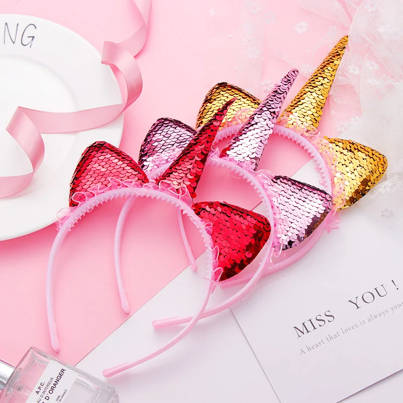 Fashion Cute Unicorn Cat Ears Lace Headband 6 Fashion Cute Unicorn Cat Ears Lace Headband - Image 4