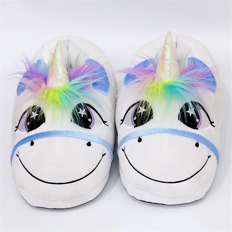 Winter Unicorn Plush Slippers 5 Winter Unicorn Plush Slippers - Image 3