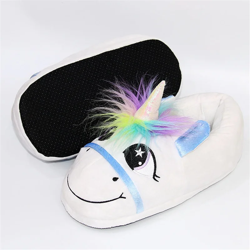 Winter Unicorn Plush Slippers 7 Winter Unicorn Plush Slippers - Image 5