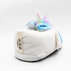 Winter Unicorn Plush Slippers 13 Winter Unicorn Plush Slippers -Unicorn Fashion 2018 Winter Warm Indoor Slippers Cute Cartoon Plush Unicorn Slippers for Grown Ups Unisex Home Slippers 5