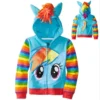 Children Colorful Unicorn Wing Hoodies -Unicorn Fashion 2018 girls jackets my Children Hoodies Baby little pony Clothing Girls Spring Autumn Jacket Coat Kids