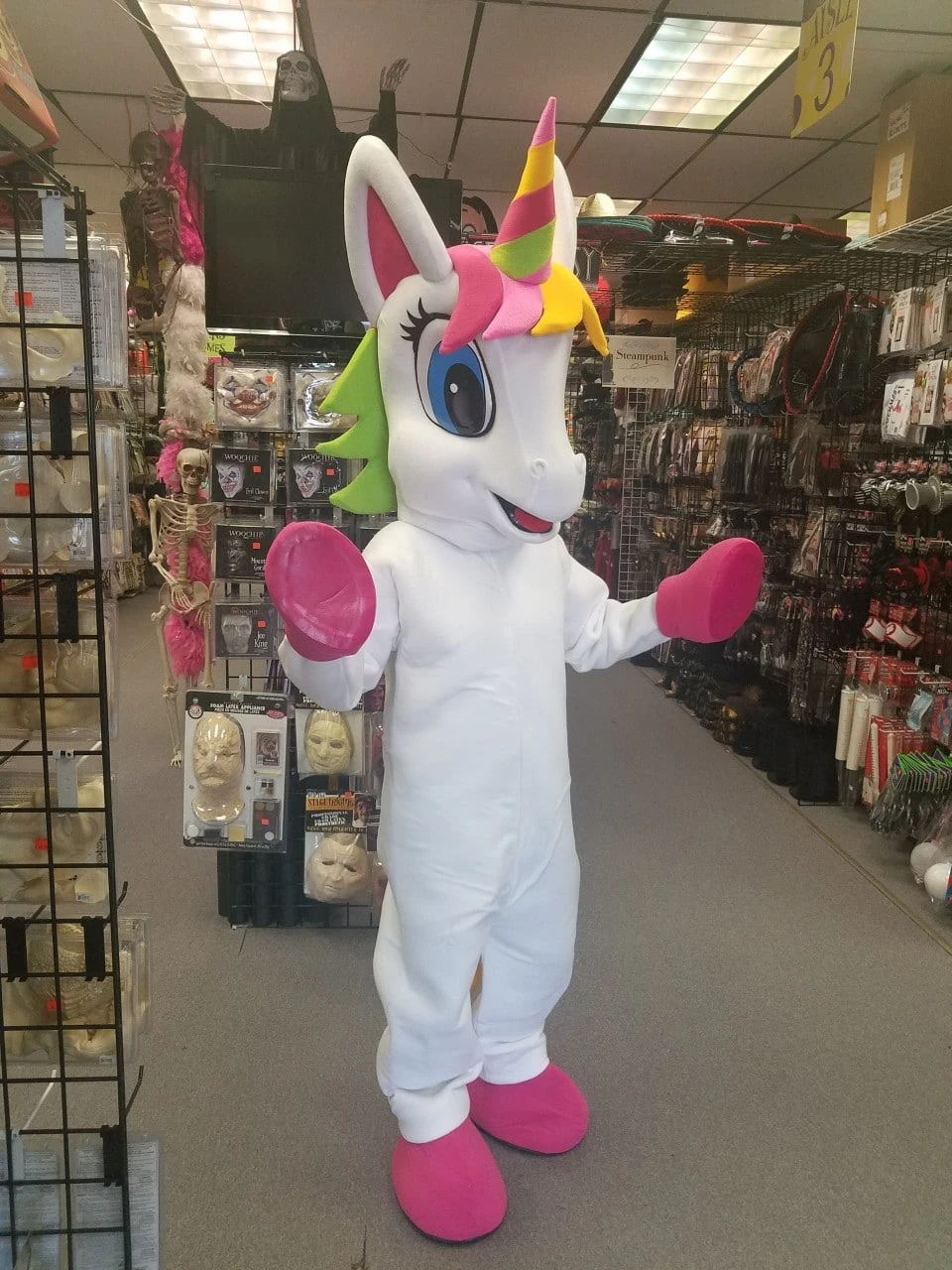 Unicorn Fancy Mascot Costume For Adult Halloween Party 4 Unicorn Fancy Mascot Costume For Adult Halloween Party - Image 2