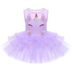 Cute Unicorn Ballet Tutu Dress -Unicorn Fashion 2019 Cute Unicorn Style Girls Ballet Dance Tutu Dress Cosplay Costume Gymnastics Leotard for Kid Child 4